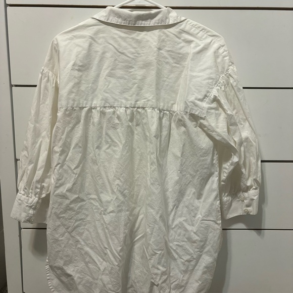 Anthropology  White Button Down Shirt - Picture 3 of 6